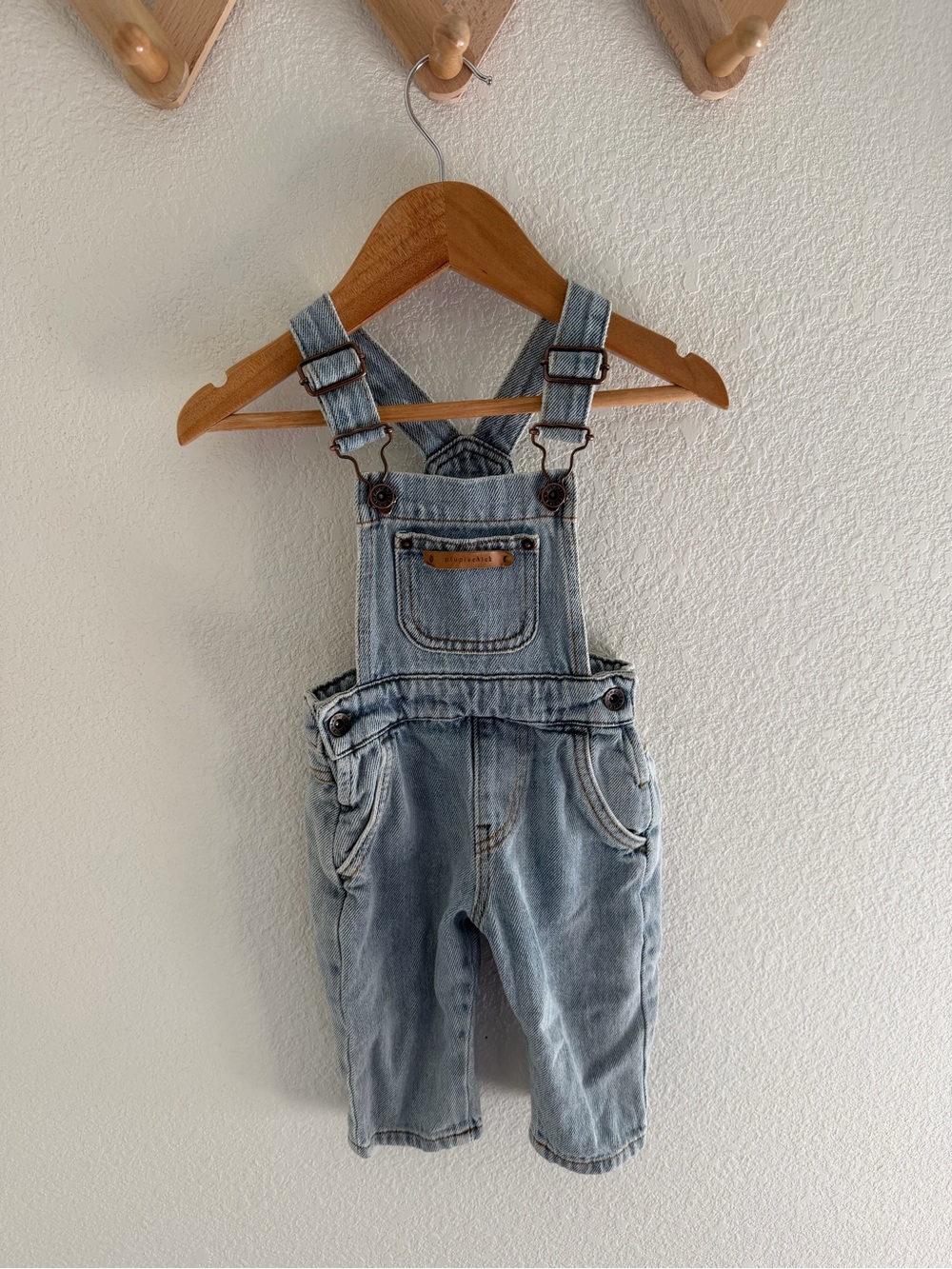 Piupiuchick Denim Baby Overalls